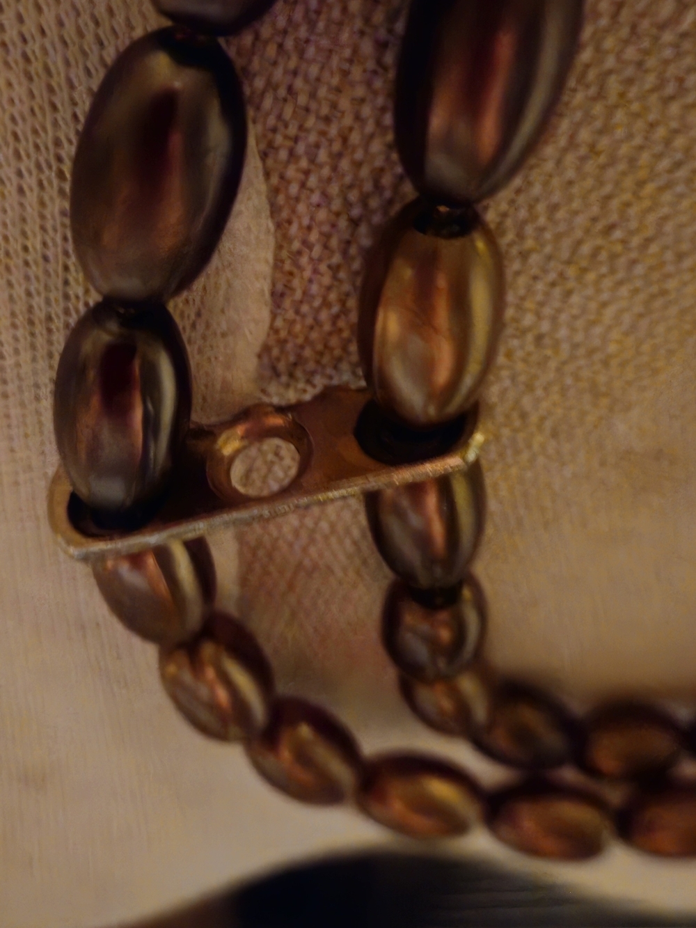Vintage Double Strand Brown and Amber Bead Necklace - Women Jewelry - Picture 4 of 5